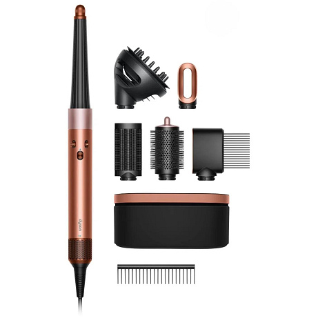 Dyson Airwrap HS08 i.d. Curly+Coily multistyler a vysoušeč vlasů Amber Silk/Pink Champagne, Coanda, Bluetooth, difuzér