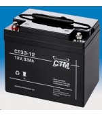 Baterie - CTM CT 12-33 (12V/33Ah - M6), životnost 5let