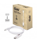 Club3D Adaptér USB 3.1 typ C na DisplayPort 1.2 4K60Hz UHD 1,2m (M/M)