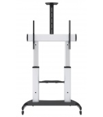 MANHATTAN stojan TV (60" to 100"), Low-Profile TV Wall Mount, hliníková konstrukce, černo-stříbrná