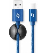 ALIGATOR PREMIUM 2A kabel, USB-C, modrá