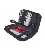 Intellinet 4-Piece Network Tool Kit, sada nářadí: cable tester, krimpovací kleště, LSA narážecí nástroj, stripovač