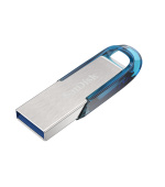 SanDisk Ultra Flair/128GB/USB 3.0/USB-A/Modrá