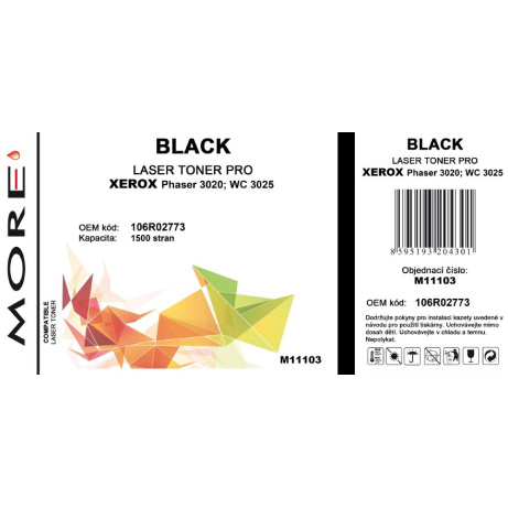 ARMOR MORE toner kompatibilní s Xerox 106R02773, 1500str,černá/black