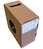 FTP kabel LEXI-Net Cat5E, drát, dvojitý venkovní PE+PVC, černý, 100m, box