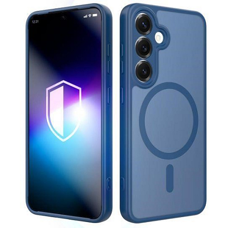 3mk ochranný kryt Misty MagCase Blue pro Samsung Galaxy S25
