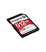 Kingston SDXC karta 512GB Canvas React Plus, UHS-II, U3, V60, R:280/W:150MB/s