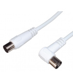 PremiumCord TV kabel M/F 90°, 3m