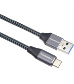 PremiumCord kabel USB-C - USB 3.0 A (USB 3.1 generation 1, 3A, 5Gbit/s) 2m oplet