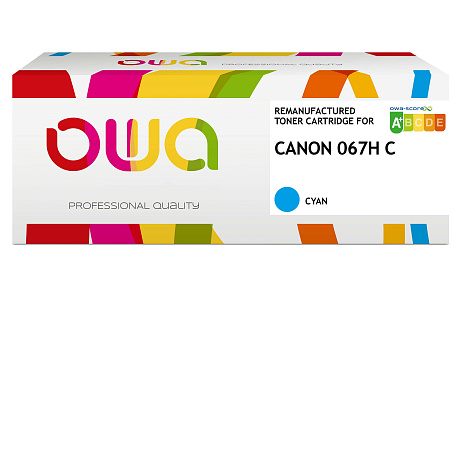 OWA Armor toner kompatibilní s Canon CRG-067H C, 2350st, modrá/cyan