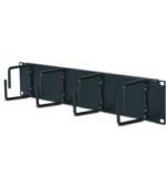 2U Horizontal Cable Organizer Black