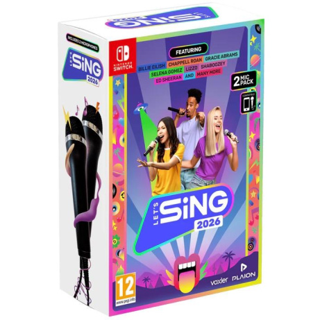 Switch hra Let’s Sing 2026 + 2 mikrofony