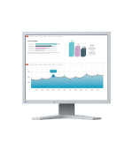 EIZO MT 19" S1934 FlexScan, IPS, 1280x1024, 250nit, 1000:1, 14ms, DisplayPort, DVI-D, D-sub, Repro, Světle šedý