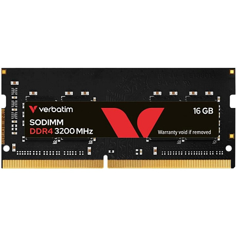 VERBATIM SODIMM DDR4 16GB 3200MHz Single Pack without Heatsink