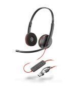 Poly Blackwire 3220 náhlavní souprava, USB-C/A adaptér, stereo