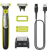 Philips OneBlade 360 QP2834/23 zastřihovač na tvář a tělo, voděodolný, 2 nástavce, akumulátorový provoz