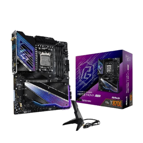 ASRock MB Sc AM5 X870E NOVA WIFI, AMD X870, 4xDDR5, 1xHDMI, 2xUSB4, WI-FI