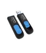 ADATA Flash Disk 256GB UV128, USB 3.1 Dash Drive (R:90/W:40 MB/s) černá/modrá
