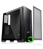 EVOLVEO Ptero Q2/Micro ATX/Transpar./Černá