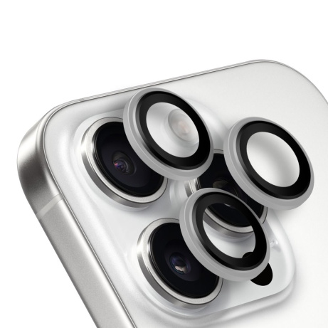 OBAL:ME Ochrana Čoček pro Apple iPhone 16 Pro/16 Pro Max White Titanium