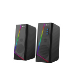 C-TECH reproduktory SPK-17, 2.0, RGB, černá