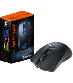 BAZAR GIGABYTE Herní myš Aorus M6, Bezdrátová 2.4GHz, USB-C, černá (ROZBALENO)