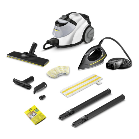 Kärcher SC 5 EasyFix Iron parní čistič, 2250 W, 4.2 bar, zabíjí až 99.999 % virů a 99,99 % bakterií, napařovací žehlička