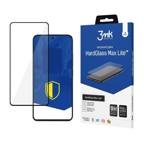 3mk tvrzené sklo HardGlass Max Lite Black pro Samsung Galaxy A14 4G/ 5G (SM-A145 / A146)