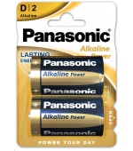 PANASONIC Alkalické baterie Alkaline Power LR20APB/2BP D 1,5V (Blistr 2ks)