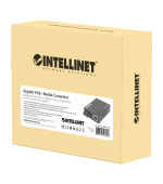 Gigabit PoE+ Media Converter, 1000Base-T RJ45 Port to 1000Base-LX (SC) Single-Mode, 20 km (12.4 mi.), PoE+ Injector