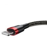 Baseus Cafule nabíjecí / datový kabel USB na Lightning 1,5A 2m, červená-černá