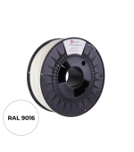 Filament C-TECH PREMIUM LINE, TPU 90A, flexibilní, dopravní bílá, RAL9003, 1,75mm, 1kg