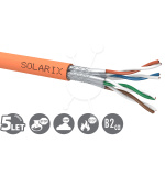 Instalační kabel Solarix CAT7A SSTP LSOHFR B2ca-s1,d1,a1 500m/cívka SXKD-7A-1200-SSTP-LSOHFR-B2ca