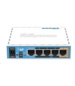 MikroTik hAP, 650MHz CPU, 64MB RAM, 5x LAN, integr. 2.4GHz Wi-Fi, WPS, vč. L4