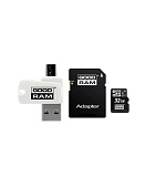 GOODRAM microSDHC karta 32GB M1A4 All-in-one (R:100/W:10 MB/s), UHS-I Class 10, U1 + Adapter + OTG card reader/čtečka