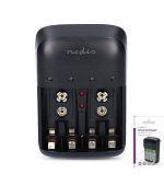 Nedis BACH07 nabíječka AA / AAA / 9V