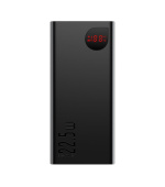 Baseus Adaman kovová powerbanka s digitálním displejem QC 20000mAh 22.5W, černá