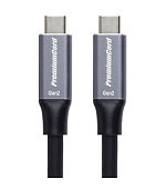 PremiumCord USB-C kabel (USB 3.2 Gen 2, 5A, 100W, 10Gbit/s ) černý 5m