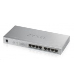 Zyxel GS1008HP 8-port Desktop Gigabit PoE Switch, 8x PoE+ GbE, PoE 60W
