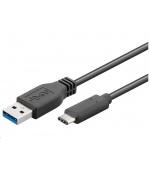 PremiumCord Kabel USB 3.1 konektor C/male - USB 3.0 A/male, černý, 2m