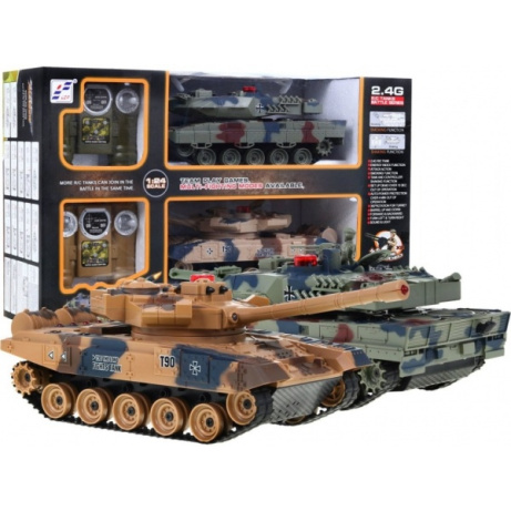 Sada bezpečných soubojových tanků s kouřem
