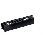 TRITON 19" vyvazovací panel 2U plastový, černá
