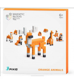 PIXIO Orange Animals magnetická stavebnice