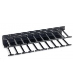 TRITON vertikální vyvazovací panel 10 U, dvouřadý, pro rozvaděče šířky 800mm z řady RMA, RZA, RDA, RTA, RYA, černý
