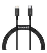 Baseus CATLYS-A01 Superior Fast Charging Datový Kabel USB-C to Lightning 20W 1m Black