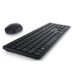 DELL Pro Wireless Keyboard and Mouse - KM5221W - US International (QWERTY) - Black
