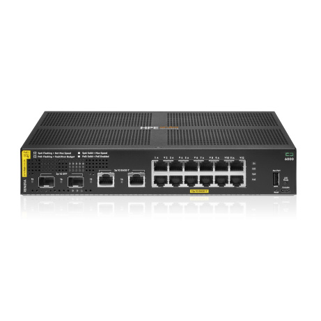 HPE Aruba Networking CX 6000 12p 10M/100M/1G Class4 PoE 2p SFP 1G 139W Switch (R8N89B)
