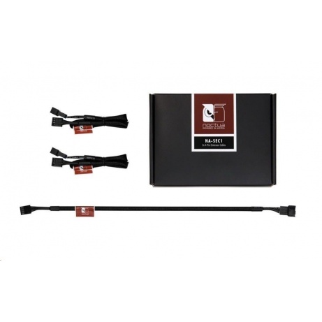 NOCTUA Prodlužovací kabely pro 4pin ventilátor NA-SEC1, 3x 30cm, černá
