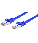 Kabel C-TECH patchcord Cat6, FTP, modrý, 0,5m