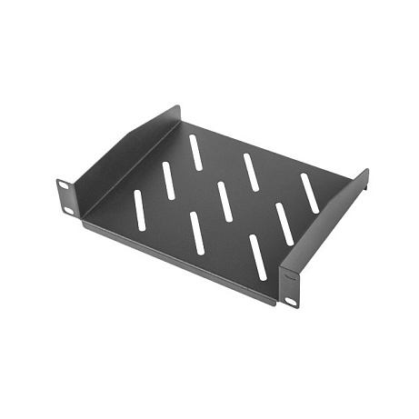 LANBERG 10" PEVNÁ POLICE 1U/254X180MM MAX. NOSNOST DO 20 KG ČERNÁ